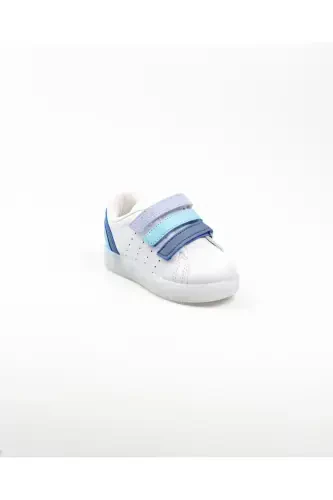 220. B21y. 212 Quyosh oq yorug'likli chaqaloq sport poyabzali oq-25-oq - 1