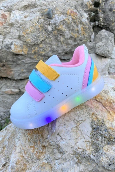 220. B21y. 212 White Light Baby Sports Shoes White-25 - VICCO