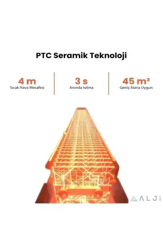 2200 Vt Super Jimsiz Ptc Seramik Isitish Qurilmasi Va Ventilyator - 6