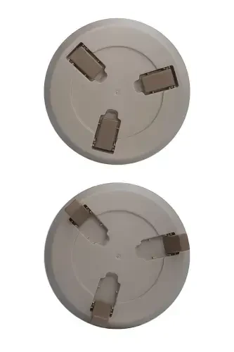 2,25 Litr 22cm Orbita Gultuvak Oyoqli Tesikli Suv oʻtkazgichli Plastik Sukulent Binafsha Aranjman Gultuvagi-No3 KREM - 4