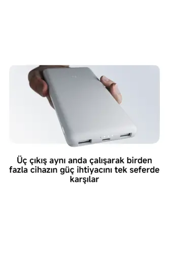 22.5w Powerbank Usb-c Ko'chma Tez Zaryadlash Qurilmasi 10000 Mah Type-c Orqali Zaryadlanadigan - 6