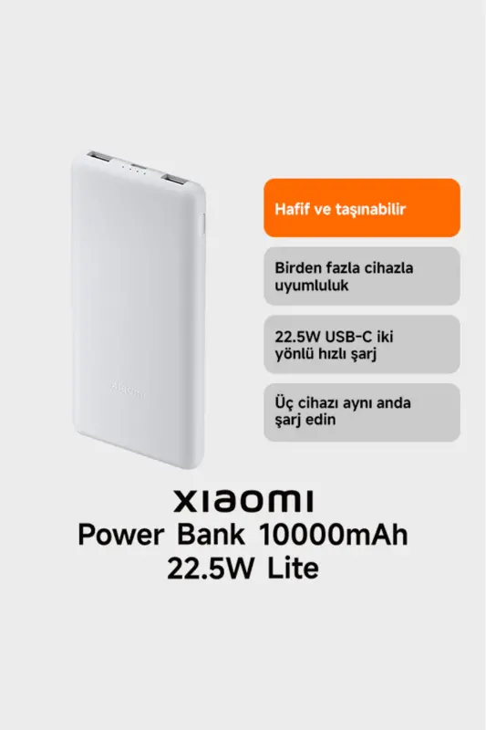 22.5w Powerbank Usb-c Ko'chma Tez Zaryadlash Qurilmasi 10000 Mah Type-c Orqali Zaryadlanadigan - 1