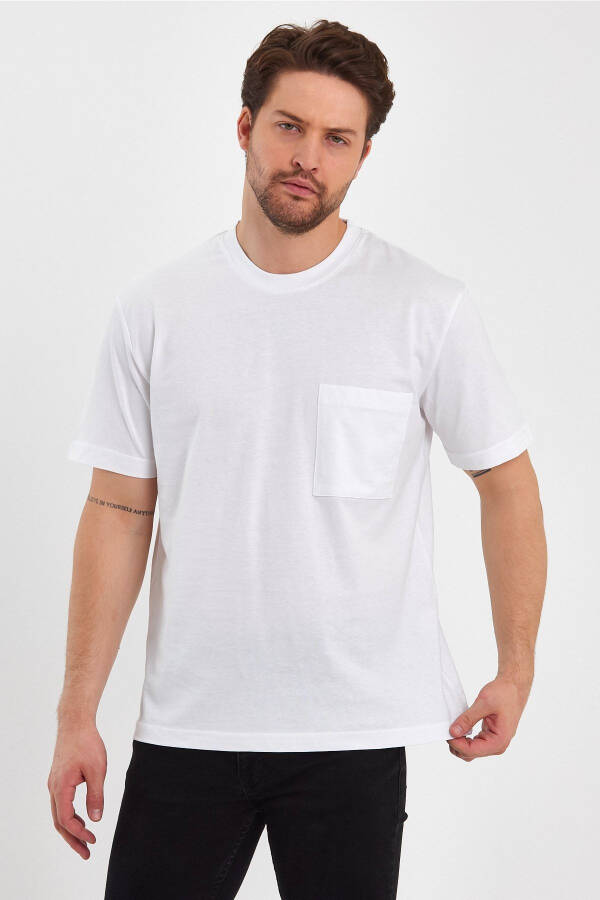 2271-2 Maxsus Seri 24x1 Supreme Relax Fit Cho'ntag'li T-shirt - 6