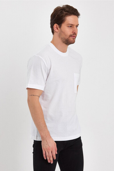 2271-2 Özel Seri 24x1 Süprem Relax Kalıp Cepli T-shirt - 5