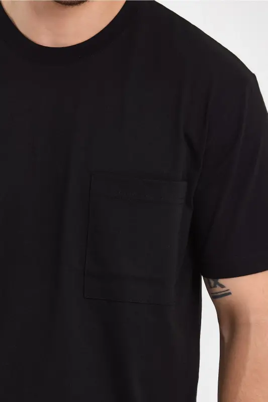 2271-2 Special Series 24x1 Supreme Relax Fit Pocketed T-shirt-BLACK - 2