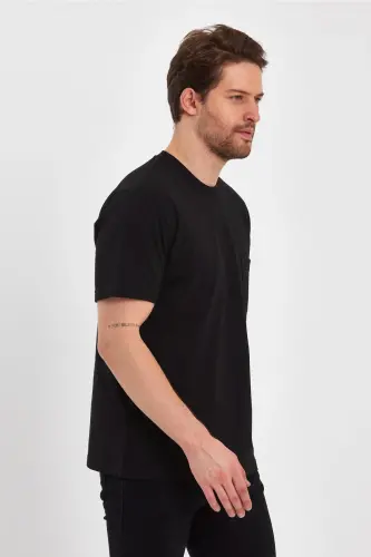 2271-2 Special Series 24x1 Supreme Relax Fit Pocketed T-shirt-BLACK - 5