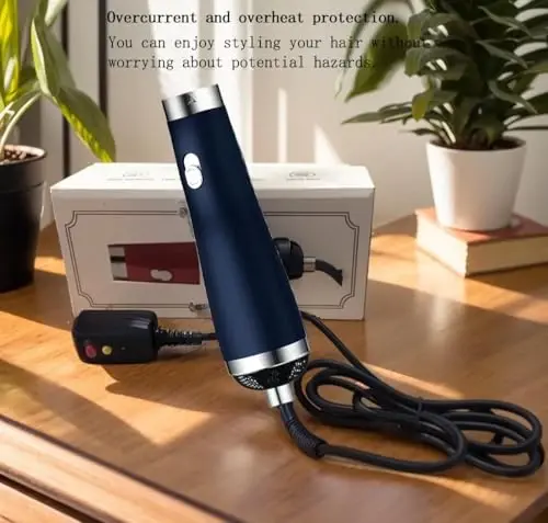 [22m/s High Speed] Portable Hair Dryer, Travel Hair Dryer Featuring Negative Ion Technology - Offers 3 Heat/Speed Settings, 110 Voltage, and Low Noise Motor, Ideal for Home, Travel (Blue) - 5