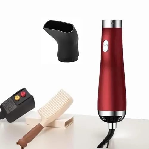 [22m/s High Speed] Portable Hair Dryer, Travel Hair Dryer Featuring Negative Ion Technology - Offers 3 Heat/Speed Settings, 110 Voltage, and Low Noise Motor, Ideal for Home, Travel (red) - 1