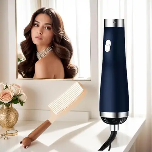 [22m/s High Speed] Portable Hair Dryer, Travel Hair Dryer Featuring Negative Ion Technology - Offers 3 Heat/Speed Settings, 110 Voltage, and Low Noise Motor, Ideal for Home, Travel (Blue) - CLWHJ (1)