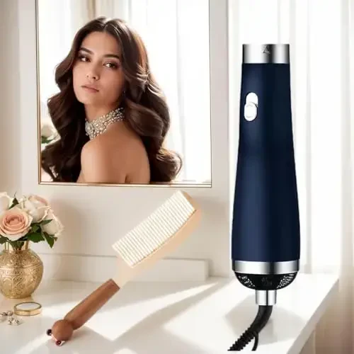 [22m/s High Speed] Portable Hair Dryer, Travel Hair Dryer Featuring Negative Ion Technology - Offers 3 Heat/Speed Settings, 110 Voltage, and Low Noise Motor, Ideal for Home, Travel (Blue) - CLWHJ (1)