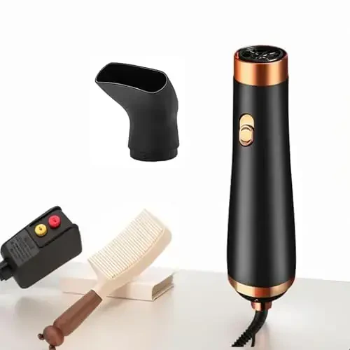 [22m/s High Speed] Portable Hair Dryer, Travel Hair Dryer Featuring Negative Ion Technology - Offers 3 Heat/Speed Settings, 110 Voltage, and Low Noise Motor, Ideal for Home, Travel (Black) 