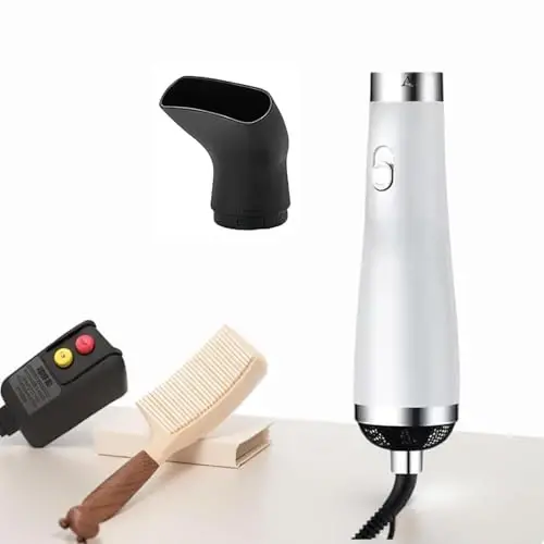 [22m/s High Speed] Portable Hair Dryer, Travel Hair Dryer Featuring Negative Ion Technology - Offers 3 Heat/Speed Settings, 110 Voltage, and Low Noise Motor, Ideal for Home, Travel (White-b) - 1