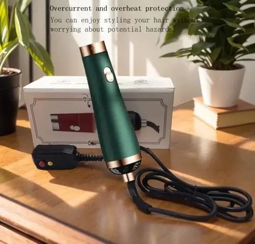 [22m/s High Speed] Portable Hair Dryer, Travel Hair Dryer Featuring Negative Ion Technology - Offers 3 Heat/Speed Settings, 110 Voltage, and Low Noise Motor, Ideal for Home, Travel (Green) - 6