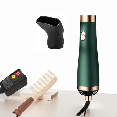[22m/s High Speed] Portable Hair Dryer, Travel Hair Dryer Featuring Negative Ion Technology - Offers 3 Heat/Speed Settings, 110 Voltage, and Low Noise Motor, Ideal for Home, Travel (Green) 
