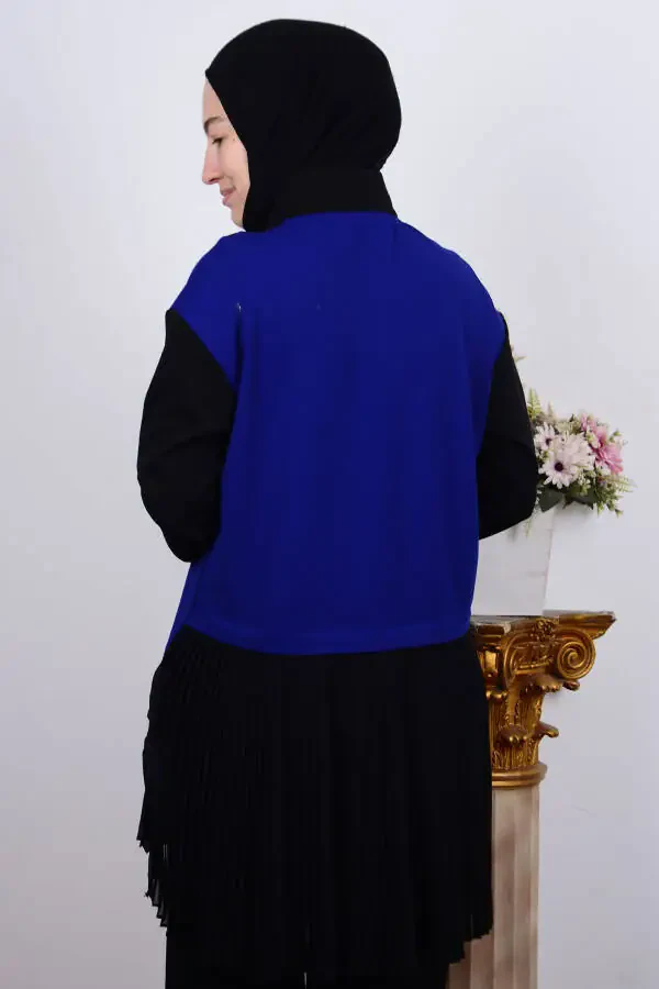 23kt448 Saks Женская туника с оборками и полумолнией - 3