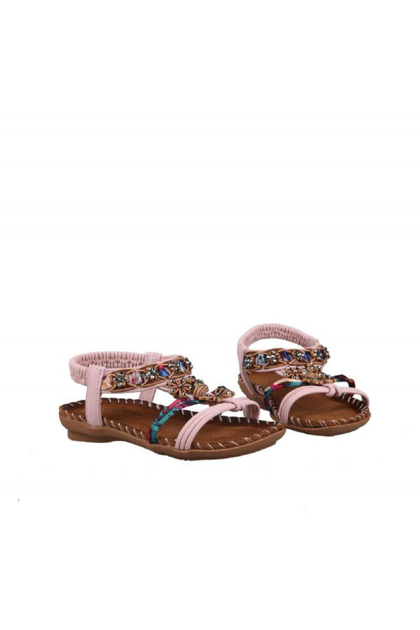 23y158-6 Soft Sole Powder Kids Sandals - 4