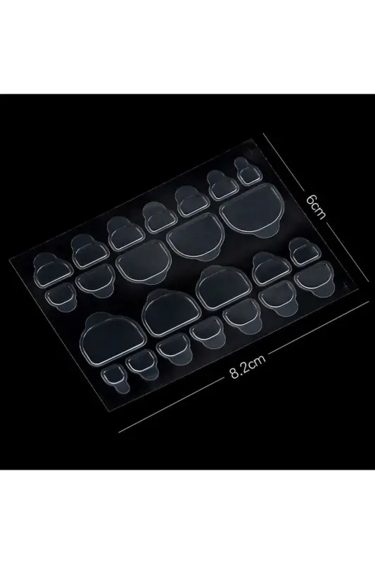 24 Adet Oyoq Takma Tirnoq Zararsiz Yopishtirish Bandi-oyoq24 - 2