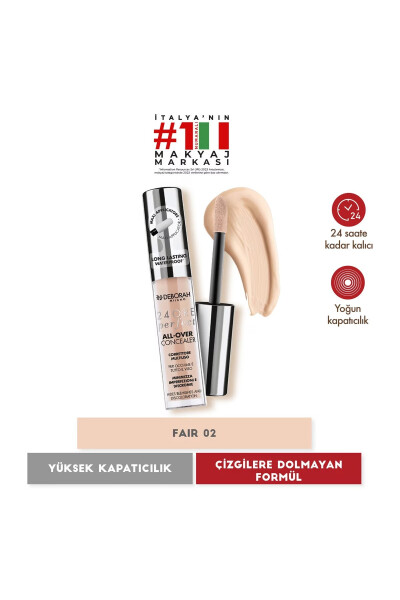 24 Ore All Over Concealer Wp 02 Beige - 4