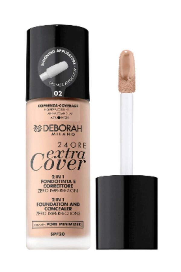 24 Ore Extra Cover Foundation No: 02 Beige - 5