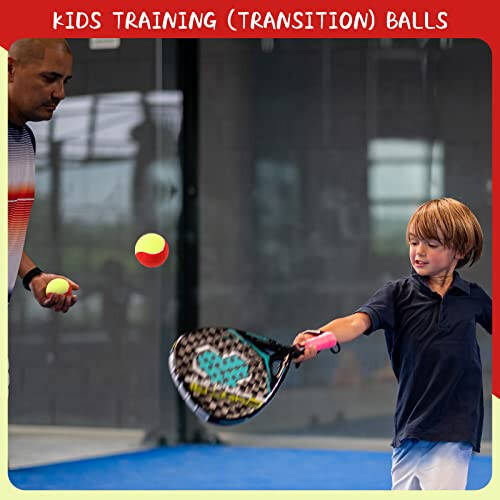 24 Pack Tennis Balls for Kids 75% Low Compression Stage Kids Tennis Ball Bulk for Beginners Ball Machine Training Transition Practicing PET Dog Playing Practice on Short 36 Foot Court (Red Yellow) - 4