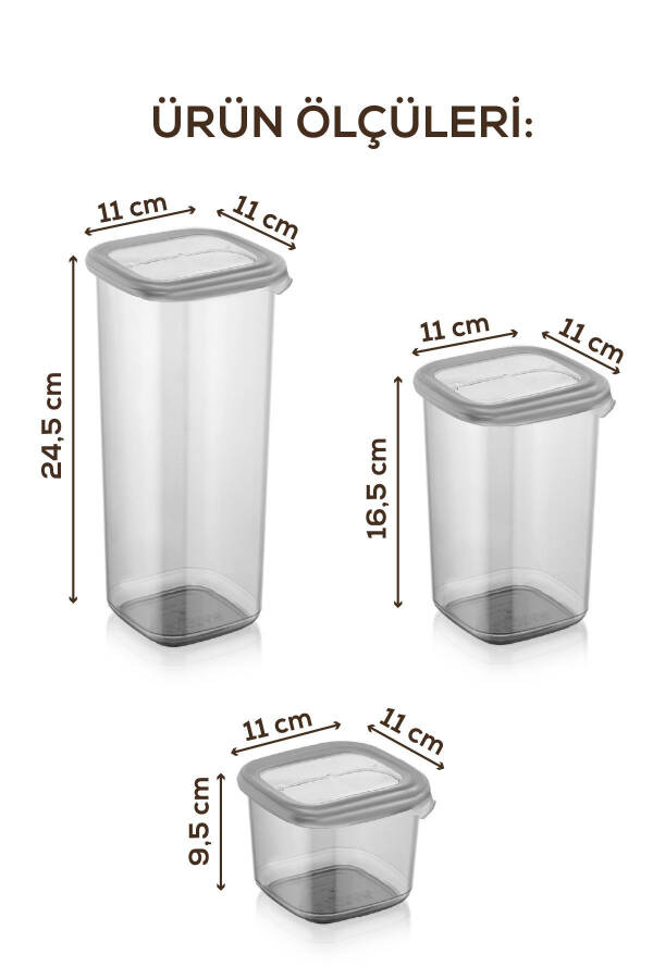 24 Piece White Screen Printed Labelled Spoon Peggy Square Grocery Spice Full Set 6x(1,75 1,2, 0,55, 0,45) Ant - 17