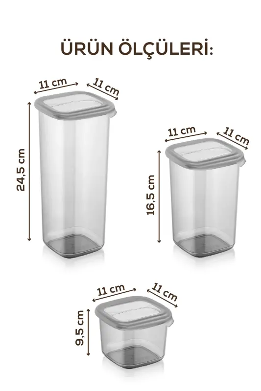 24 Piece White Screen Printed Labelled Spoon Peggy Square Grocery Spice Full Set 6x(1,75 1,2, 0,55, 0,45) Ant - 7