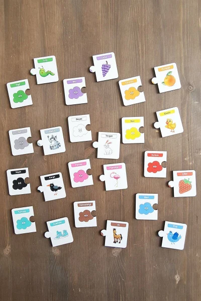 24 Piece Wooden Color Matching Cards - Modazone (1)