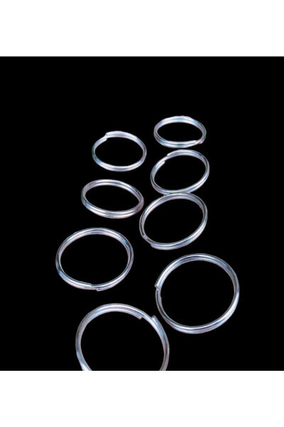 2,4 sm Yupqa Halqa 50 dona Kumush Rangli Halqa Dumaloq Halqa Aksessuari Temir Material Makrame - MEGA METAL (1)