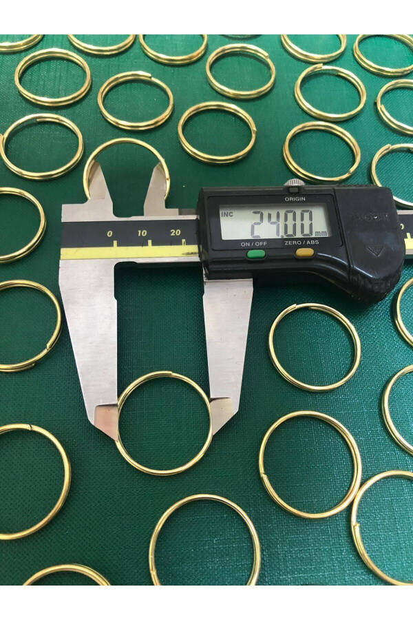 2,4 Sm Yupqa Halqa Sari Rang (100 TA) Kalit Halqasi Dumaloq Halqa Kalit Makrame - 14