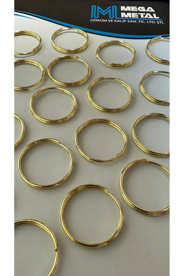 2,4 Sm Yupqa Halqa Sari Rang (100 TA) Kalit Halqasi Dumaloq Halqa Kalit Makrame - 5