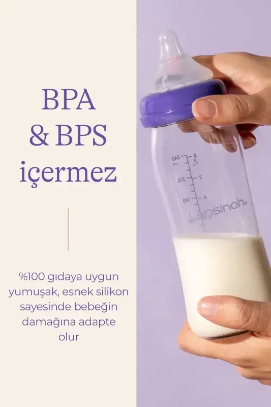 240 ml Cam Biberon ve NaturalWave® Biberon Emziği (3 Ay+) - 6