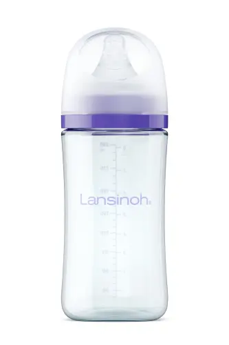 240 мл стеклянная бутылочка и соска NaturalWave® - LANSINOH (1)