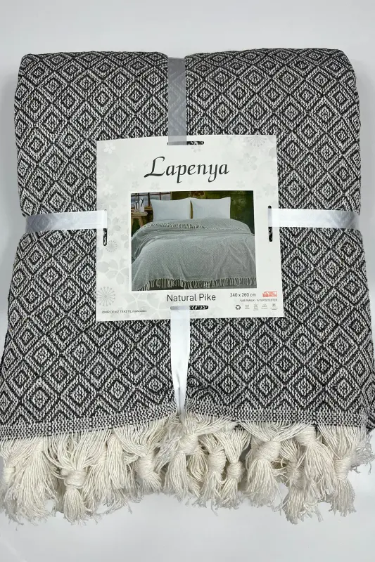 240 x 260 Yagona Pike Battal O'lchamli - Antratsit - 1