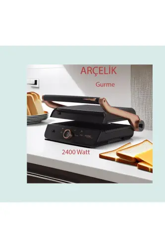 2400 W Gourmet Black Professional Toaster-Black 