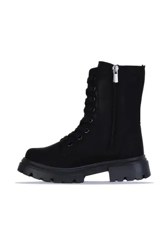 24028 Plct Girls Thermal Fur Boots-BLACK - 3