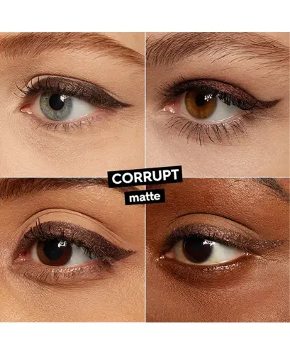 24/7 Glide-On Waterproof Eyeliner Pencil - Corrupt (dark metallic reddish brown with silver micro-sparkle) - 3