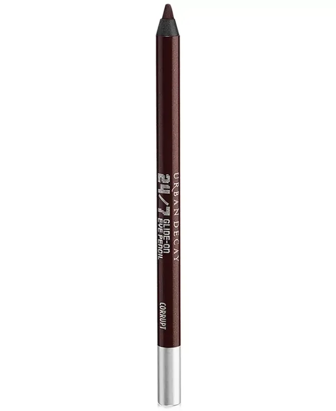 24/7 Glide-On Waterproof Eyeliner Pencil - Corrupt (dark metallic reddish brown with silver micro-sparkle) - 1