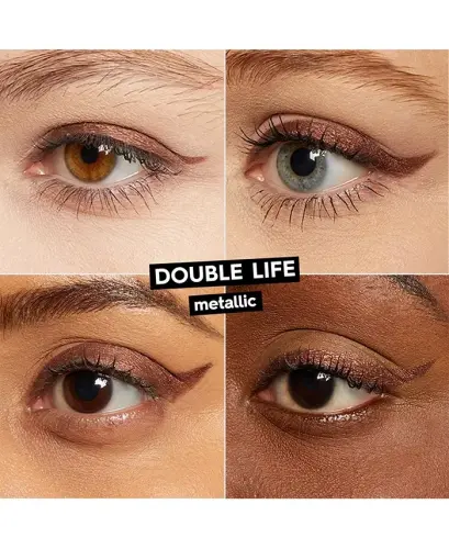24/7 Glide-On Waterproof Eyeliner Pencil-Double Life (qizg'ish-jigarrang metall rangli) - 3