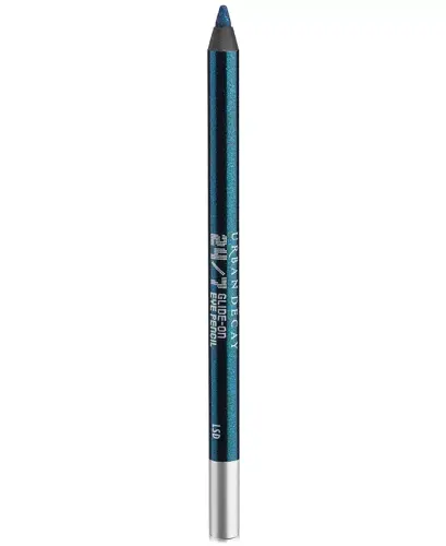 24/7 Glide-On Waterproof Eyeliner Pencil-LSD (navy with bright turquoise micro-sparkle) 