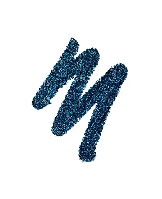 24/7 Glide-On Waterproof Eyeliner Pencil-LSD (navy with bright turquoise micro-sparkle) - 2