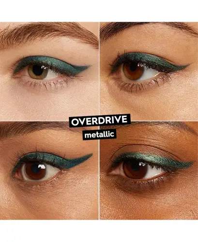 24/7 Glide-On Waterproof Eyeliner Pencil-Overdrive (dark green metallic) - 3