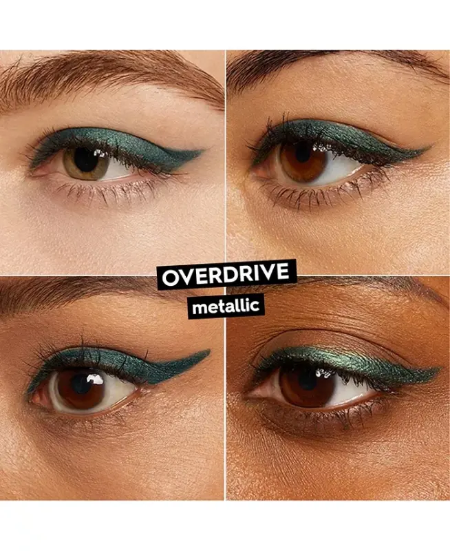 24/7 Glide-On Waterproof Eyeliner Pencil-Overdrive (dark green metallic) - 3