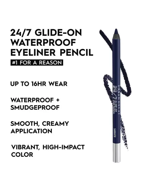 24/7 Glide-On Waterproof Eyeliner Pencil-Sabbath (deep navy blue matte) - 6