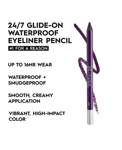 24/7 Glide-On Waterproof Eyeliner Pencil - Vice (pearly red eggplant shimmer) - 5