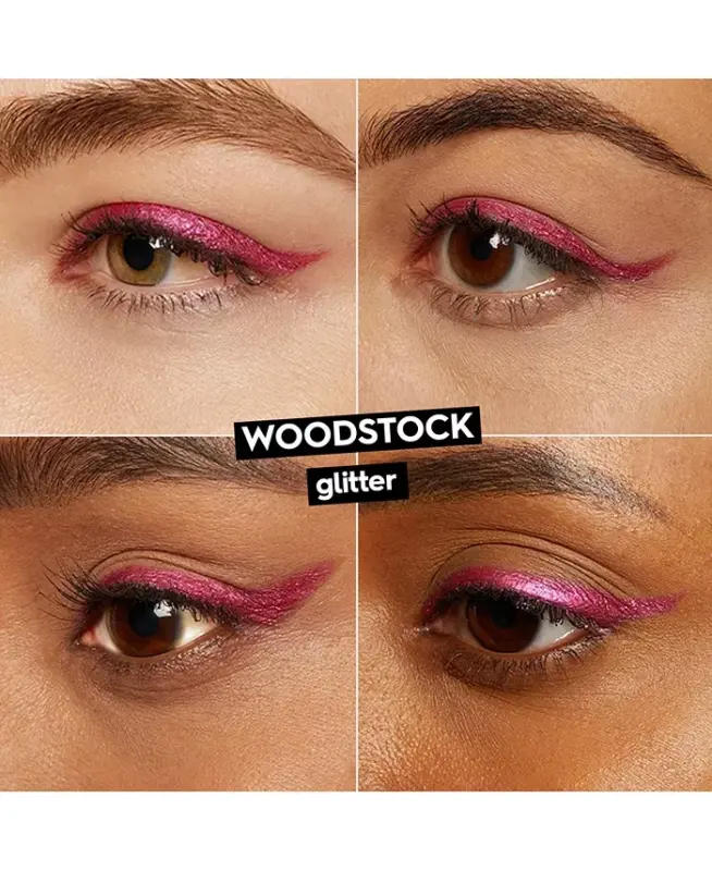 24/7 Glide-On Waterproof Eyeliner Pencil - Woodstock (sparkling hot pink with silver micro-glitter)-glitter) - 3