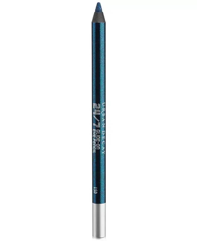 24/7 Glide-On Waterproof Eyeliner Pencil - LSD (navy with bright turquoise micro-sparkle) - 1