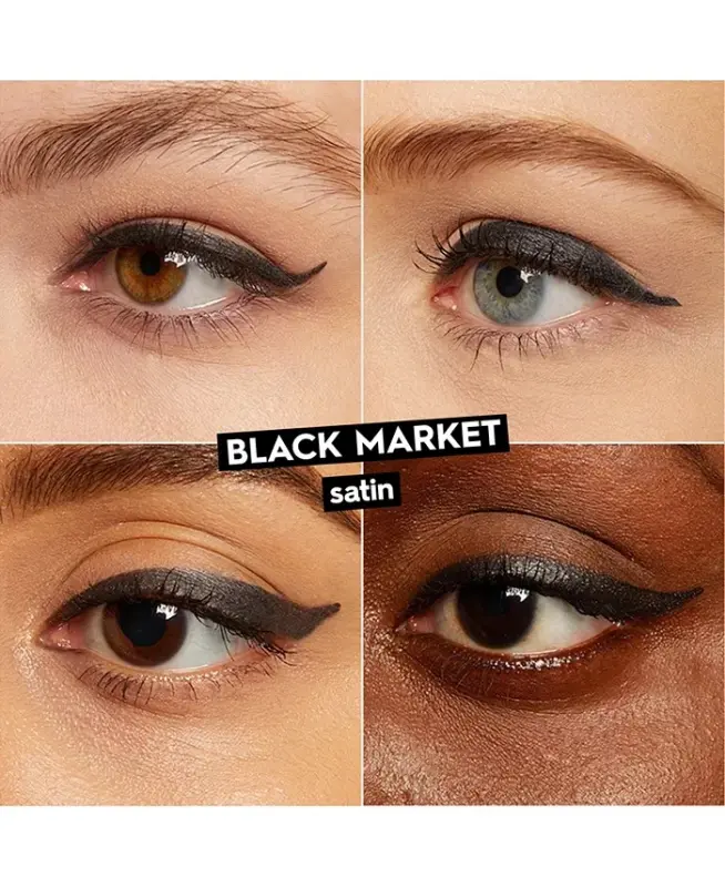 24/7 Glide-On Waterproof Eyeliner Pencil - Black Market (rich black satin) - 2