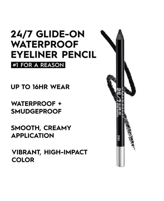24/7 Glide-On Waterproof Eyeliner Pencil-Zero (black matter) - 4