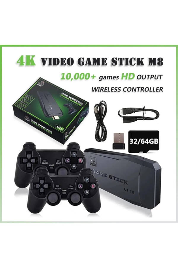 2.4g Simsiz O'yin Nososi Gamepad Hdmi Chiqishi Televizor Ichki Klassik O'yinlar - 3