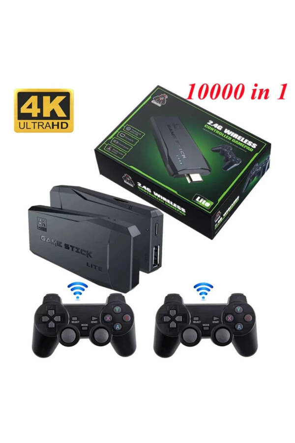 2.4g Wireless Gamepad Controller with HDMI Output TV Built-in Classic Games - 2